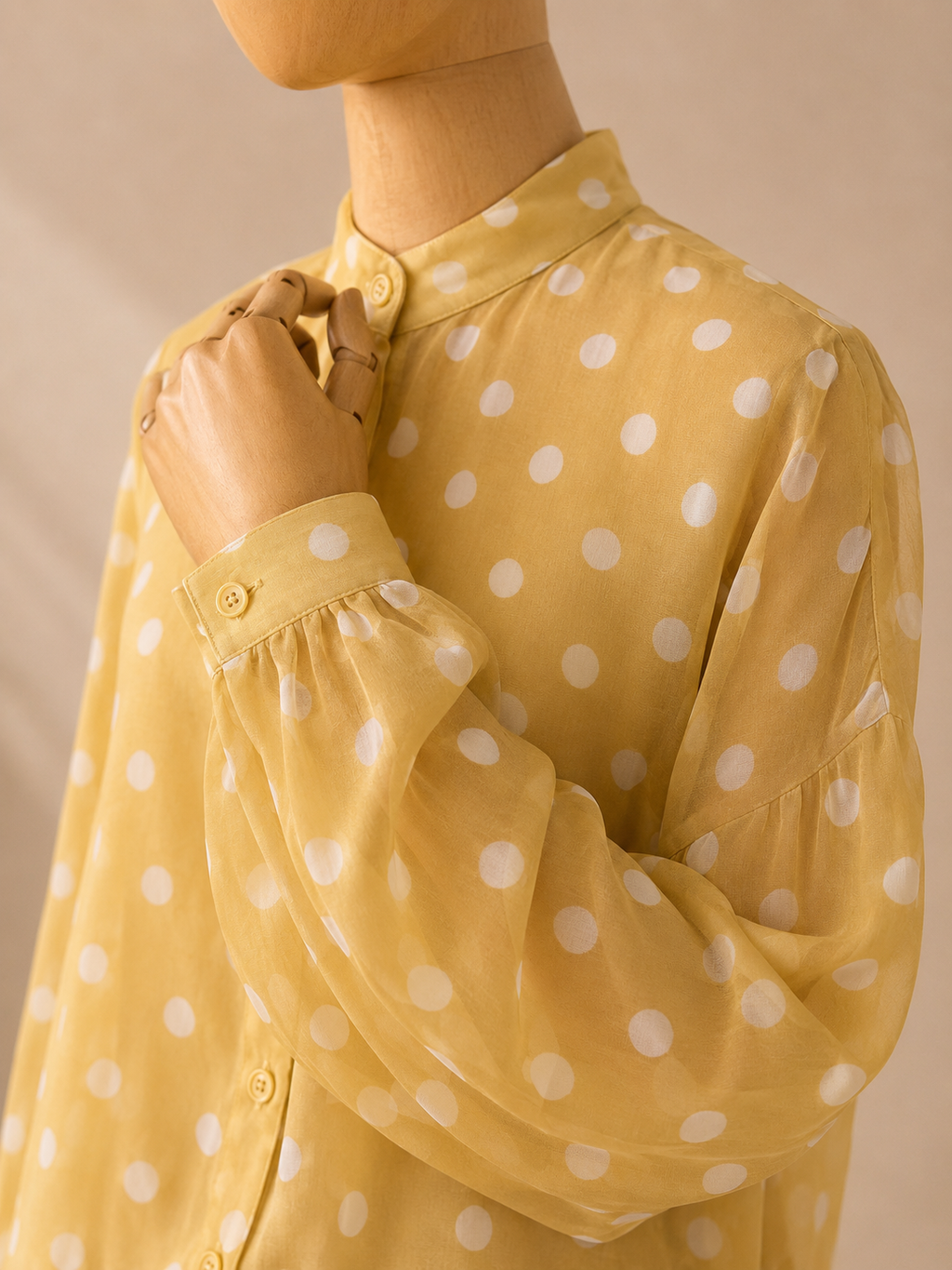 Chemise Oversize à Pois – Coupe Fluide Élégante