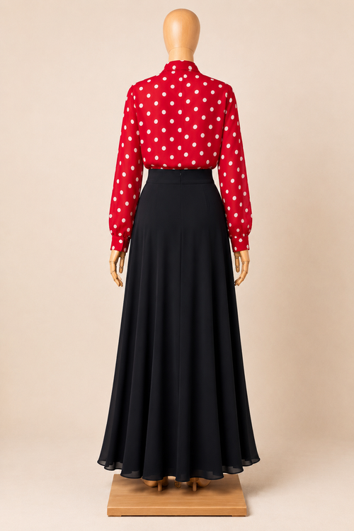 Chemise Oversize à Pois – Coupe Fluide Élégante