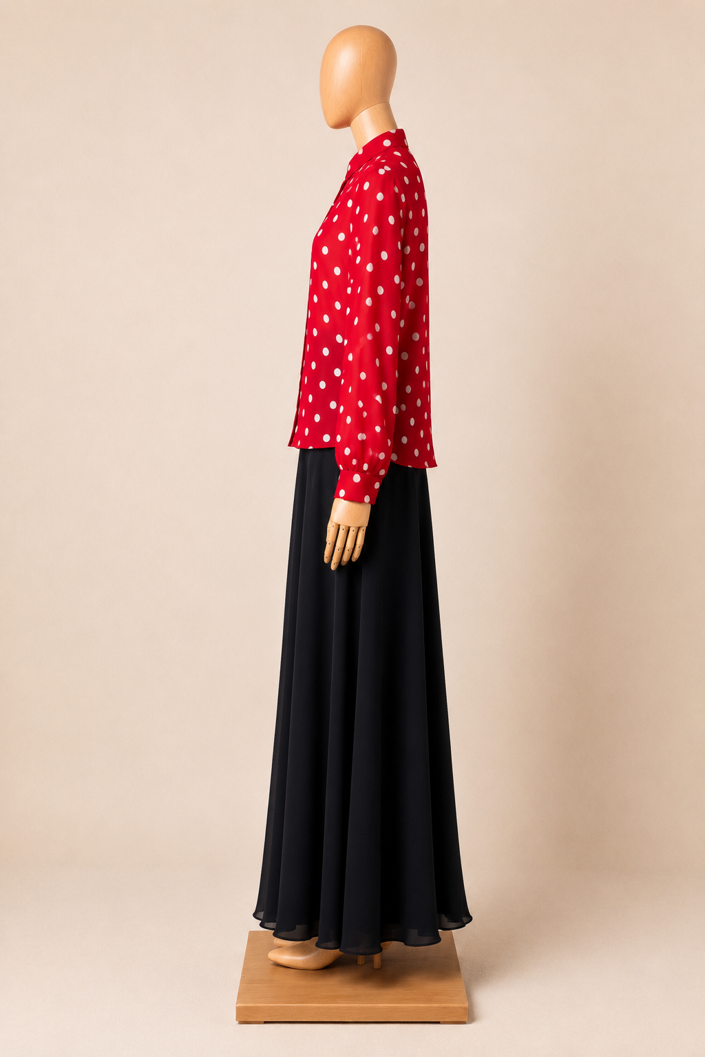 Chemise Oversize à Pois – Coupe Fluide Élégante
