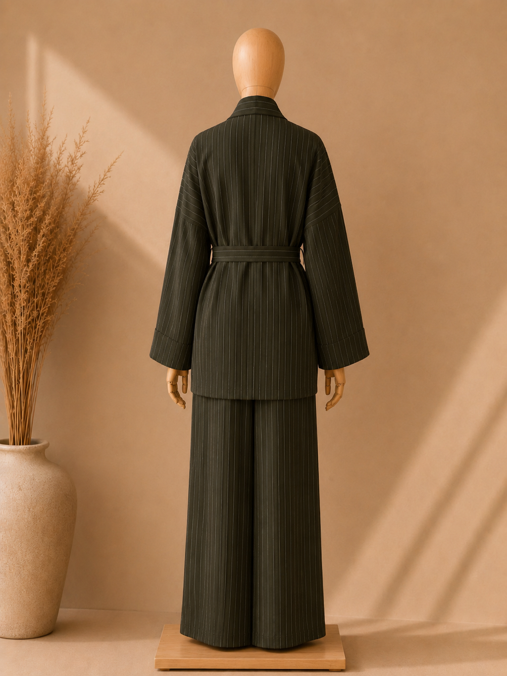 Ensemble rayé oversize