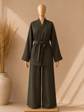 Ensemble rayé oversize