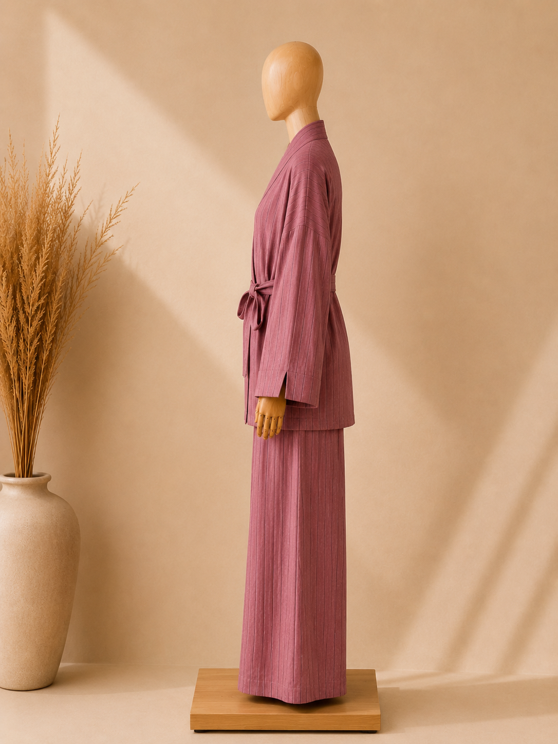Ensemble rayé oversize