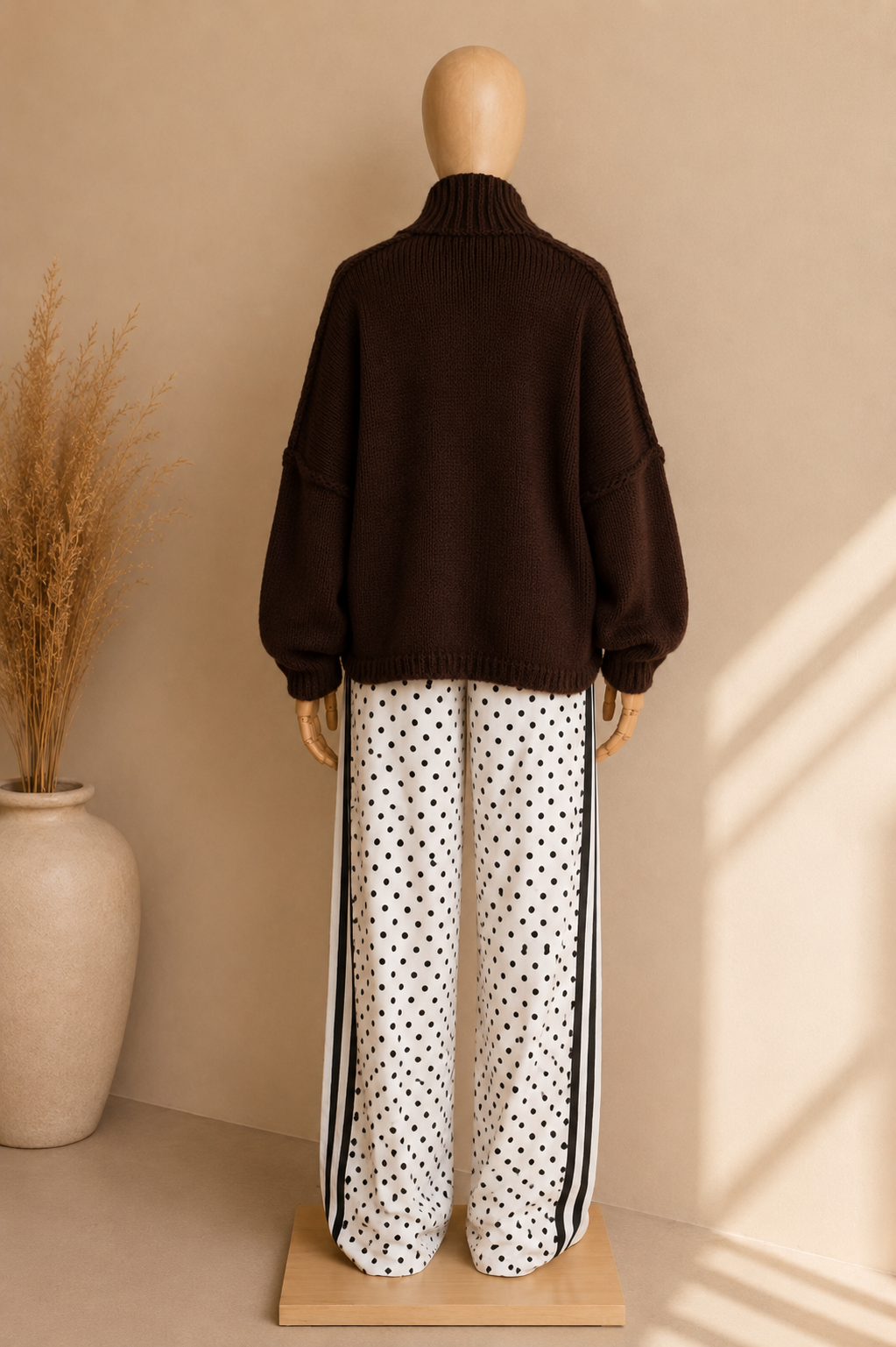 Gilet Oversize en Laine – Boutons Dorés Signature