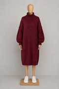 Robe Pull Oversize Bordeaux – Silhouette Ample & Laine Premium